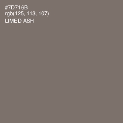 #7D716B - Limed Ash Color Image